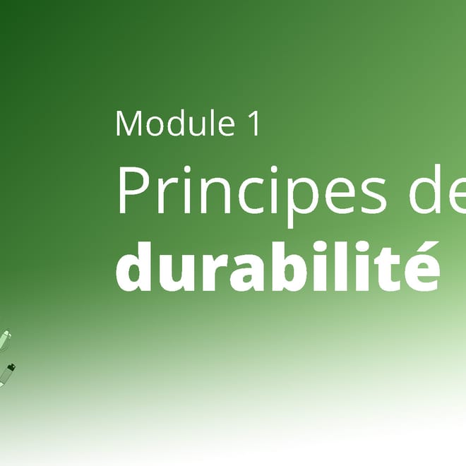 Image de : MA PREMIÈRE RENTRÉE - 1. Principes de durabilité